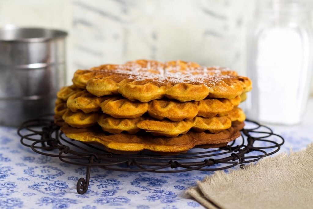 Kürbiswaffeln